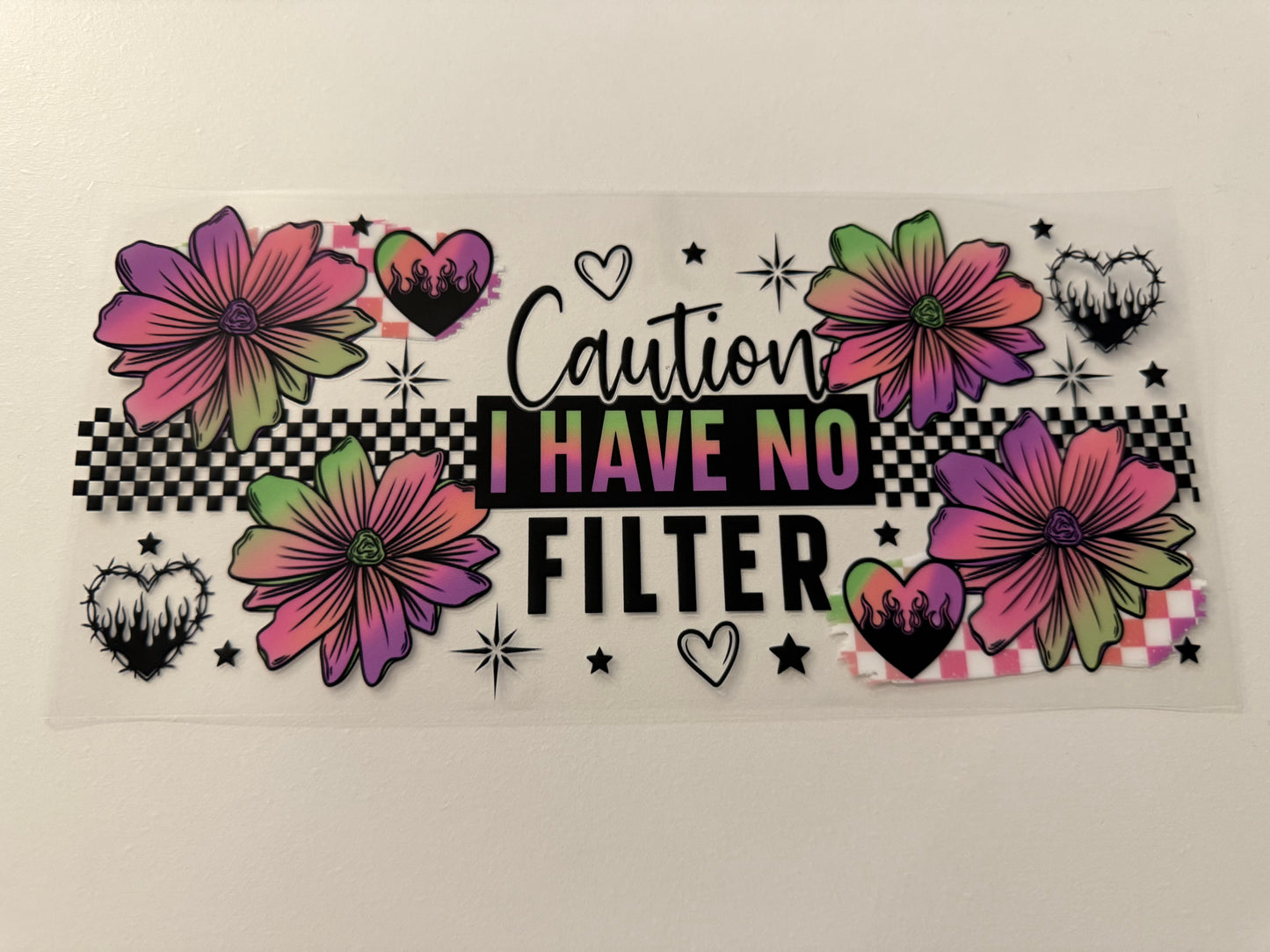 Caution I have no filter