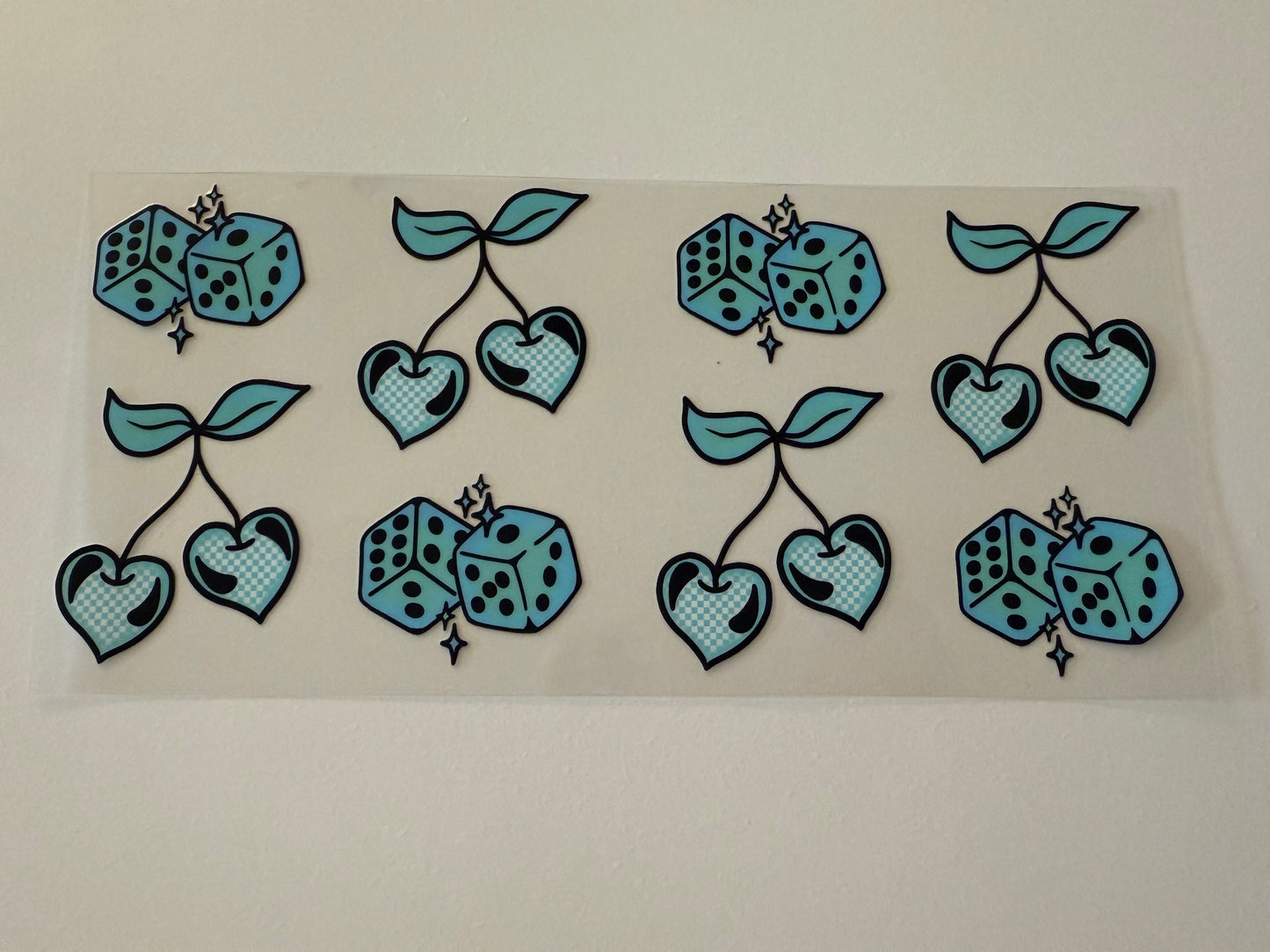 Blue dice