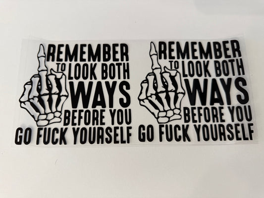 Go fuck yourself