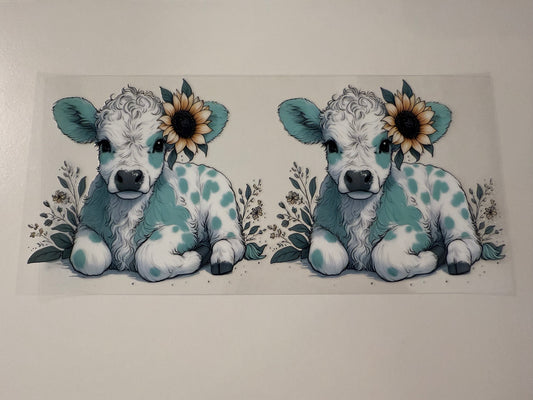 Teal cow