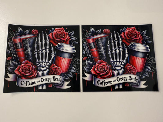 Caffeine and creepy reads ￼￼