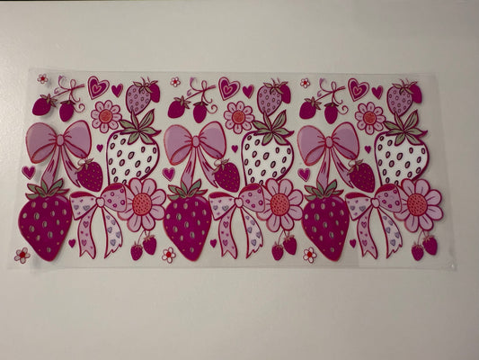 Pink and white strawberries ￼