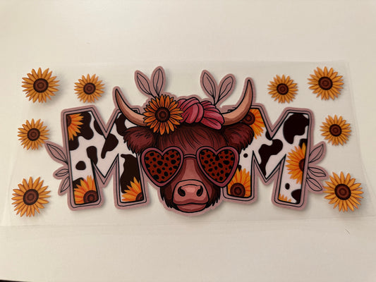 Highland cow mom